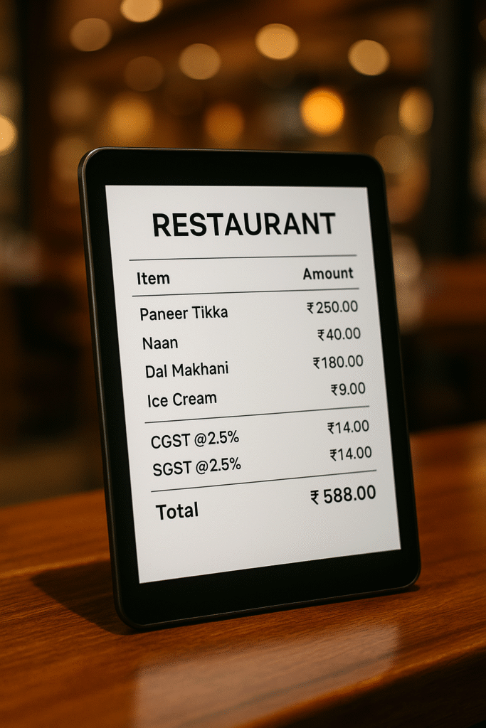 food bill generator