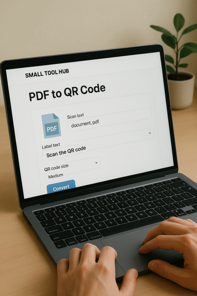 how to convert pdf to qr code