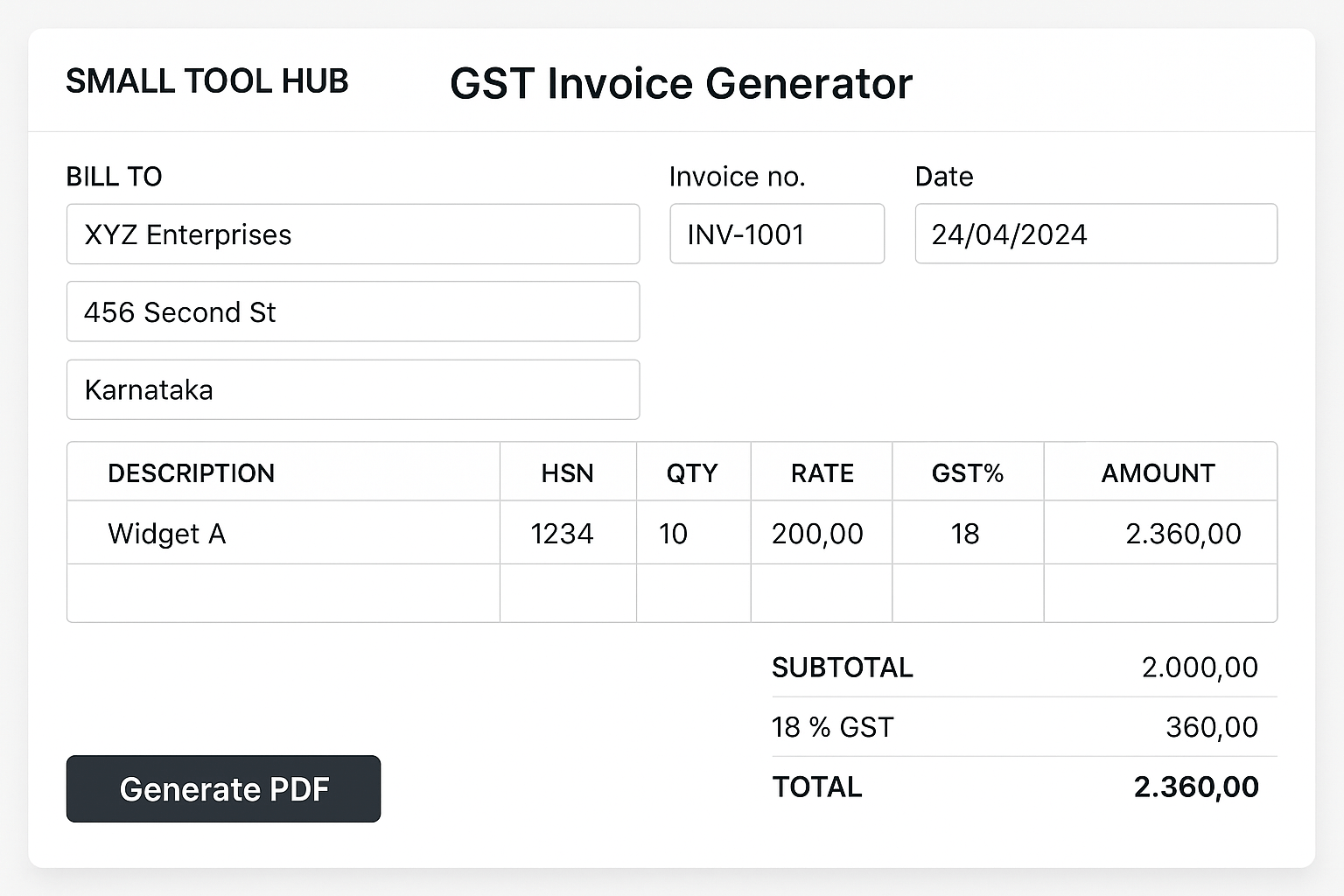 gst bill