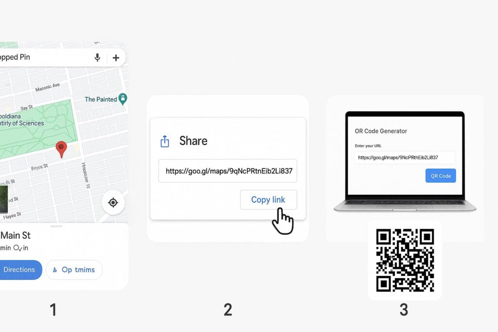 generate qr code google maps