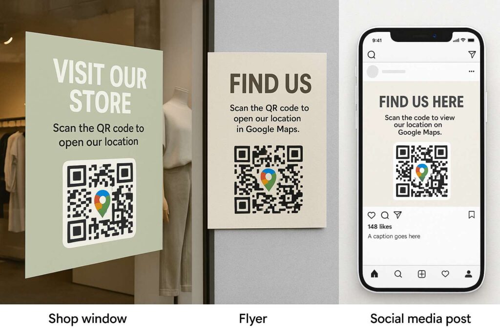 google map location qr code