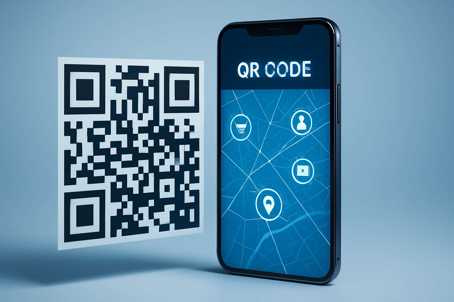 google map link to qr code