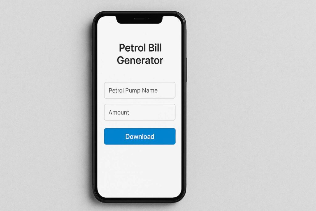 free petrol bill generator