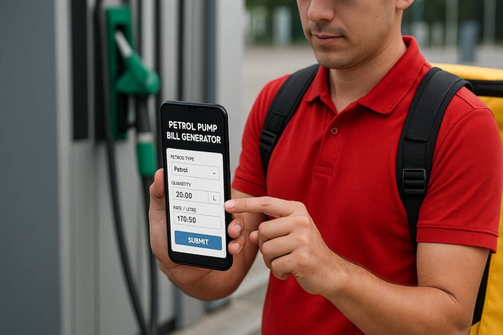 Free digital fuel receipt