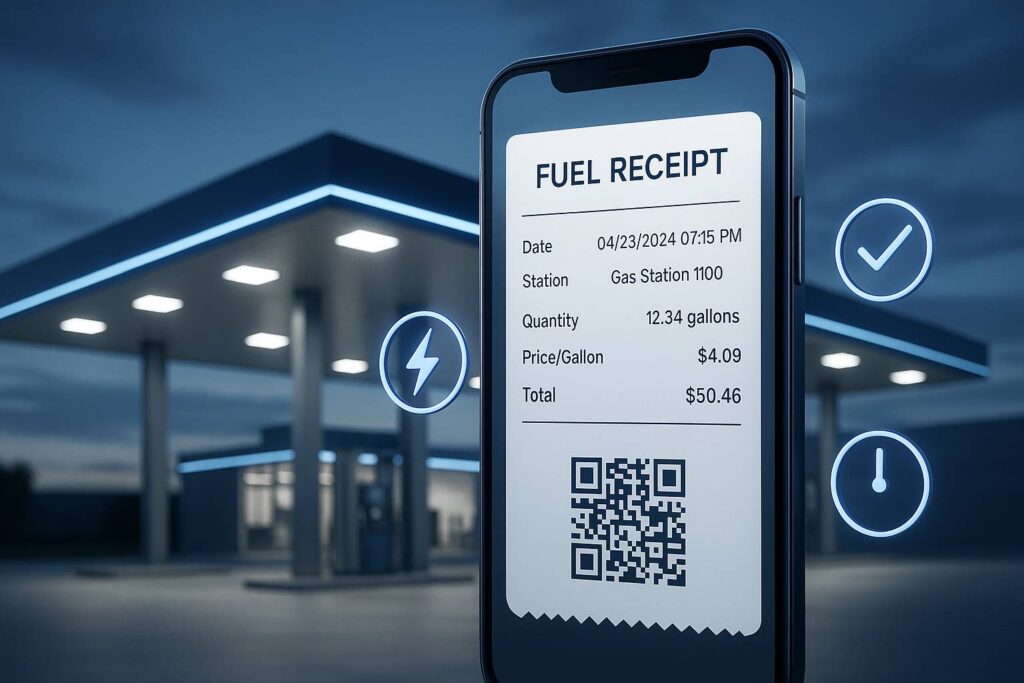 fuel receipt generator