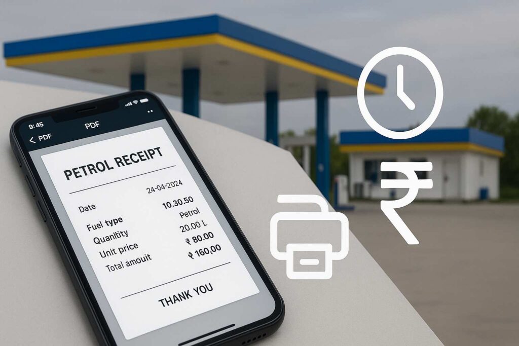 petrol receipt generator