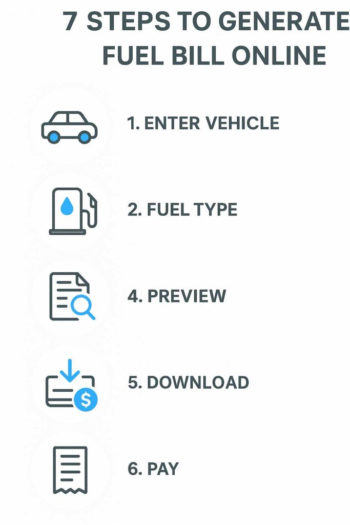 generate fuel bill online