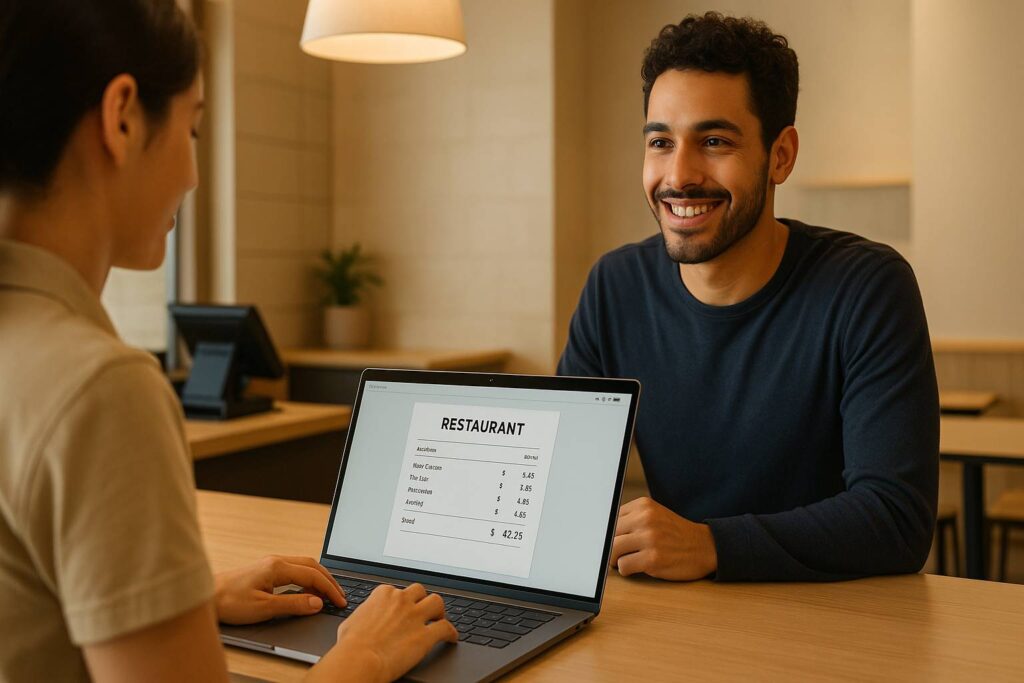 online restaurant bill generator