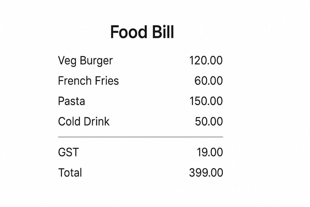 food bill generator online
