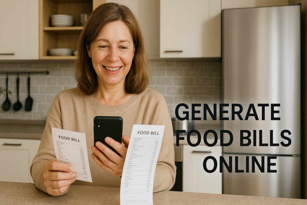 food bill generator online