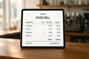 make restaurant bill online