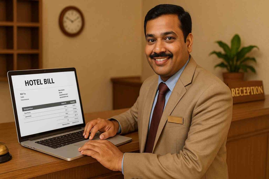 hotel bill format free download