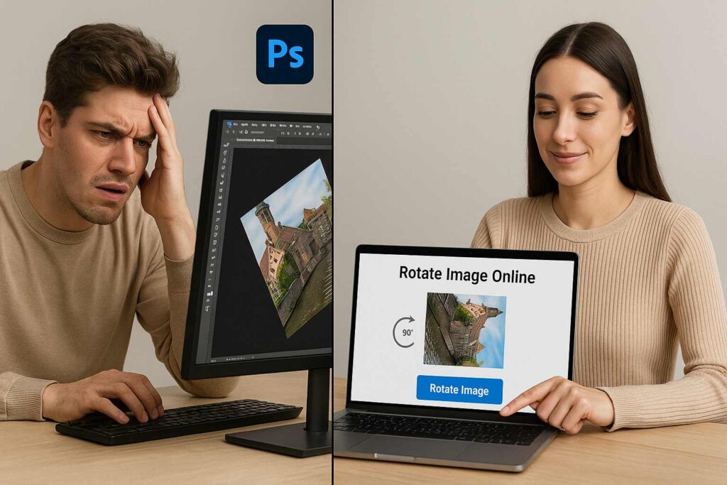 online image rotator