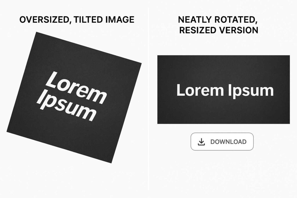 resize rotate image online
