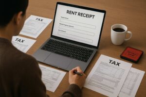 rent receipt format for income tax