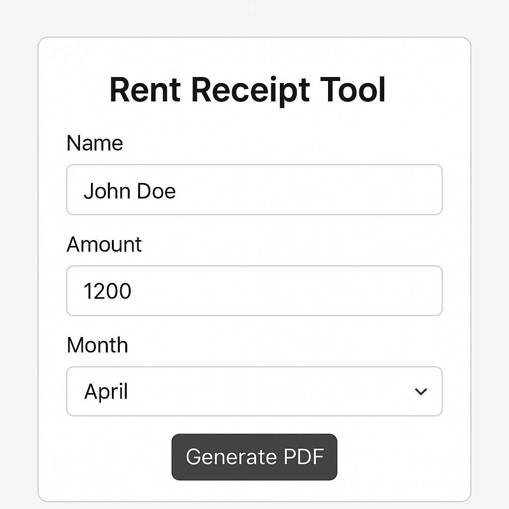 download rent receipt for income tax