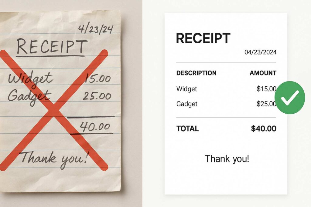 free rent receipt generator