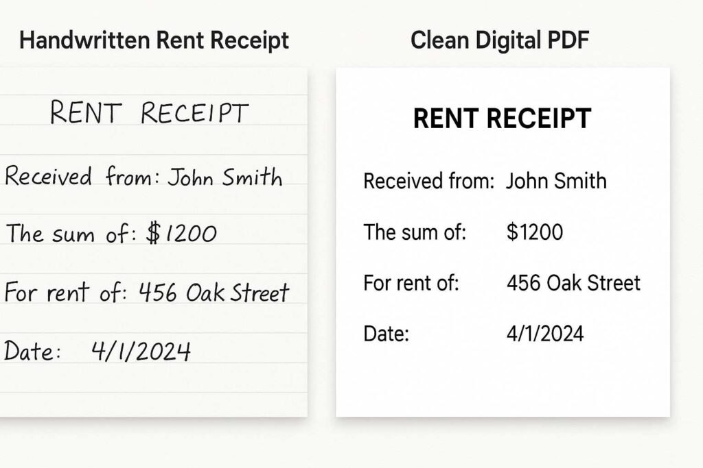 house rent receipt download