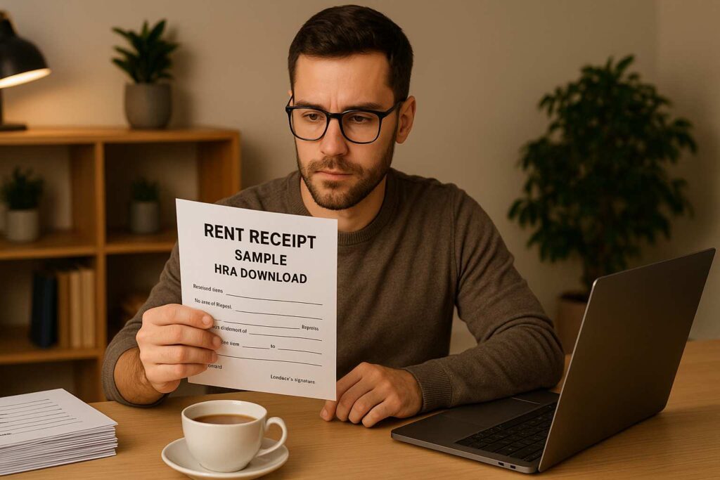 rental receipt template India