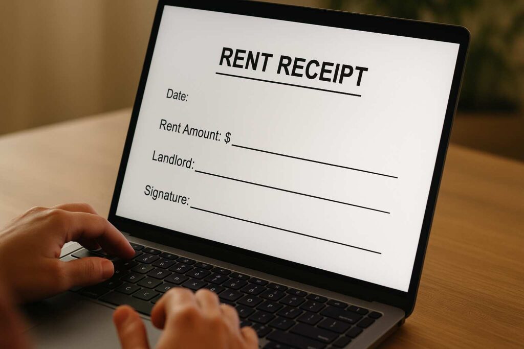 download rent receipt format