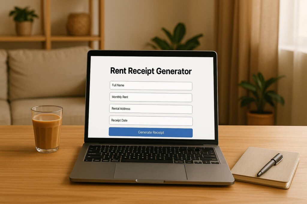 online rent receipt generator india