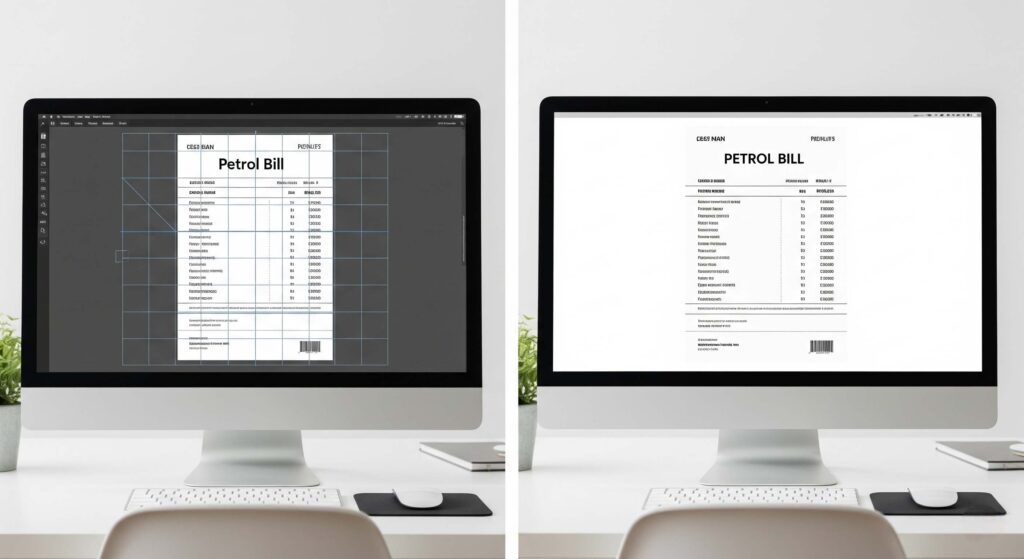 petrol bill generator without watermark