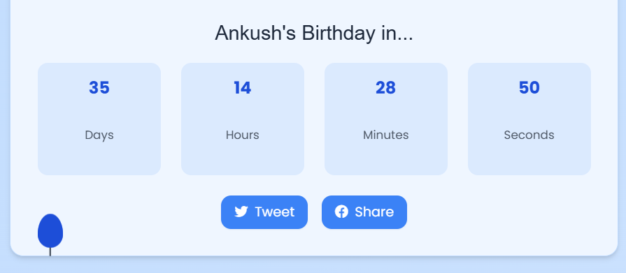 how many days to my birthday