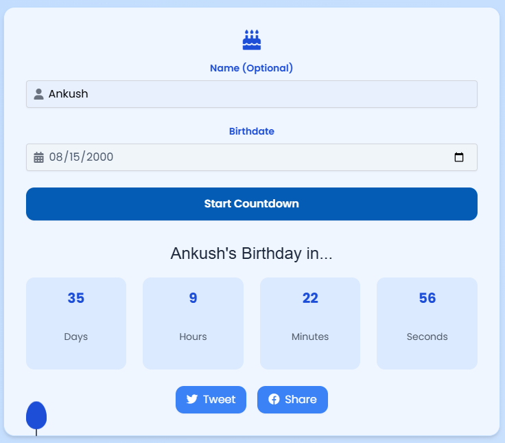 how long until birthday