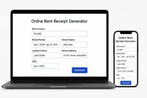 online rent receipt generator without revenue stamp