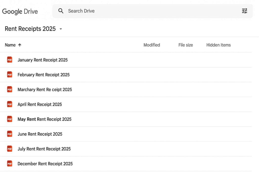 create rent slip online