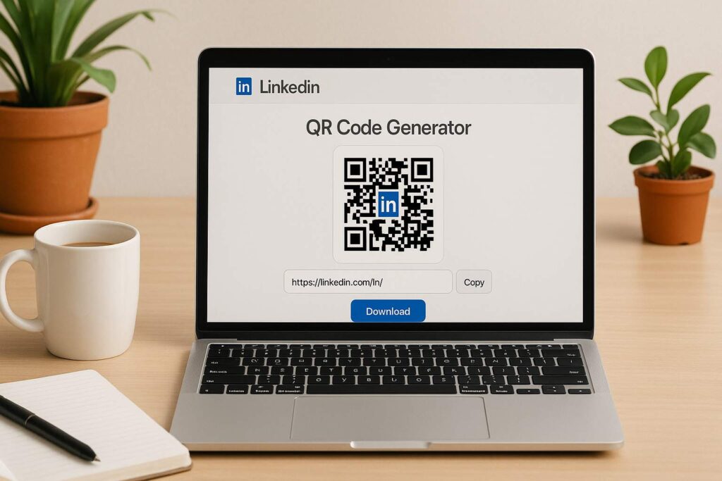 how to create qr code for linkedin