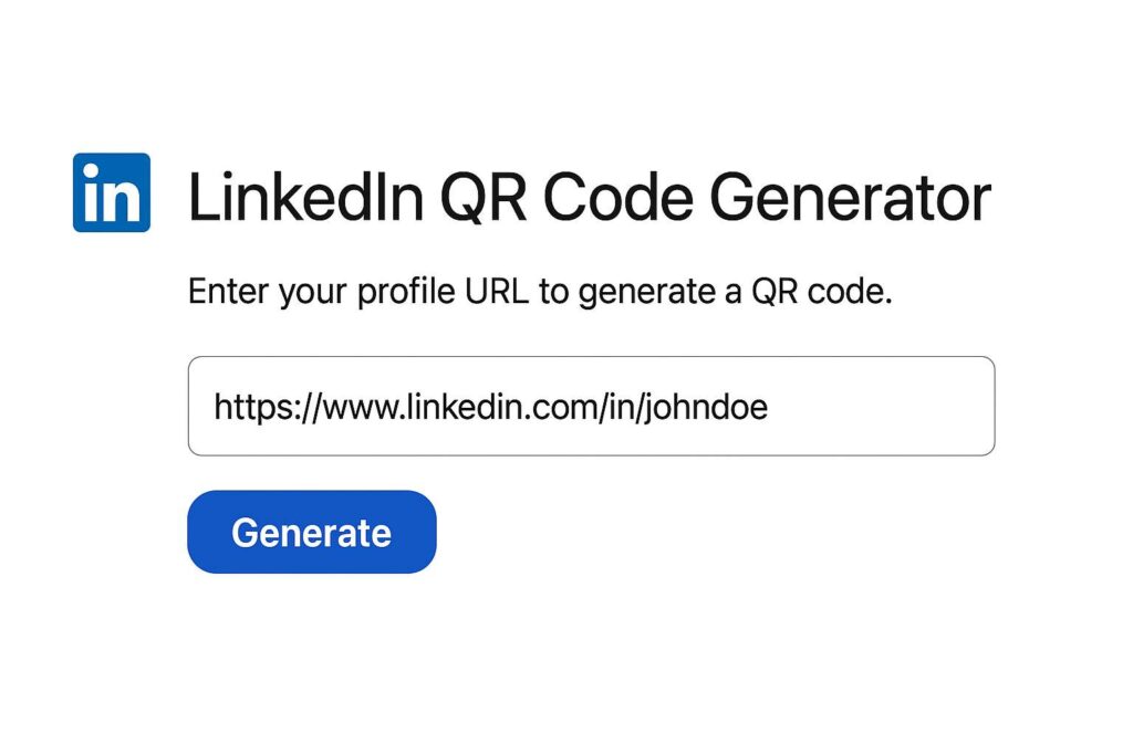 create linkedin qr code