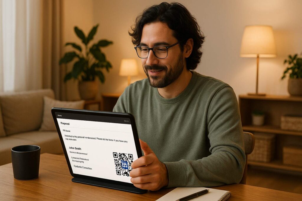 how to generate qr code for linkedin