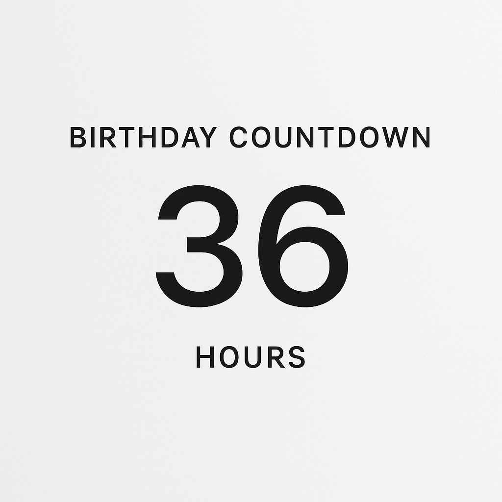 how many hours left till birthday