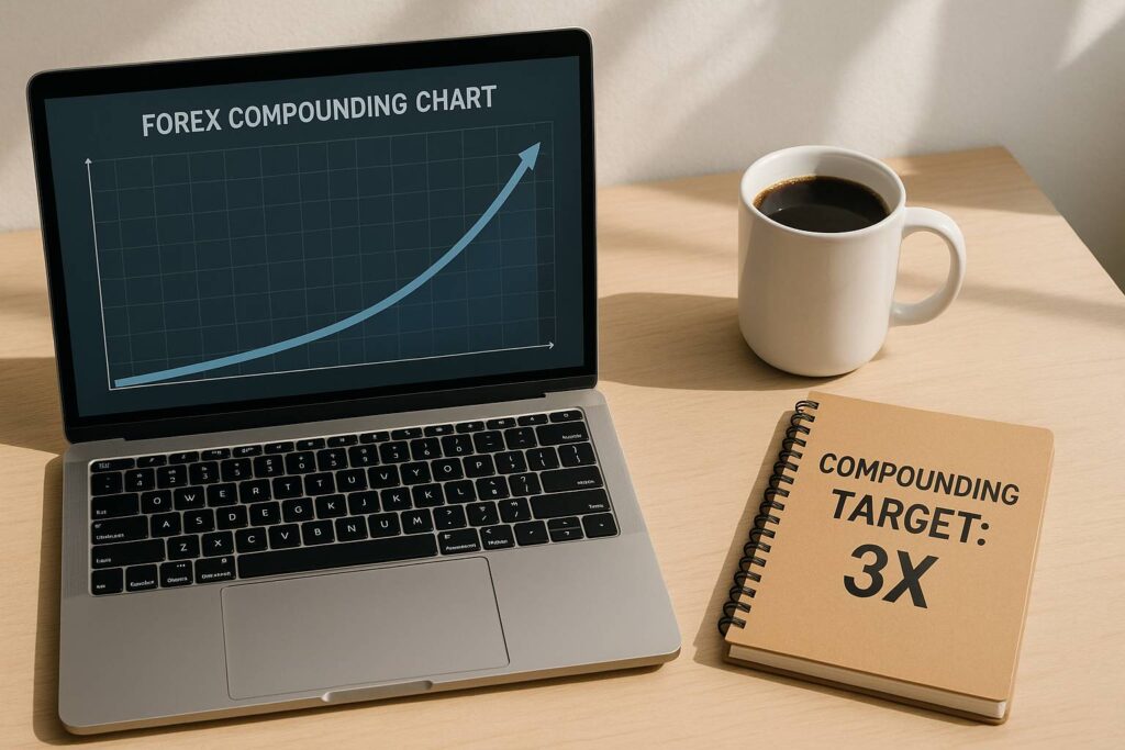 forex compounding chart
