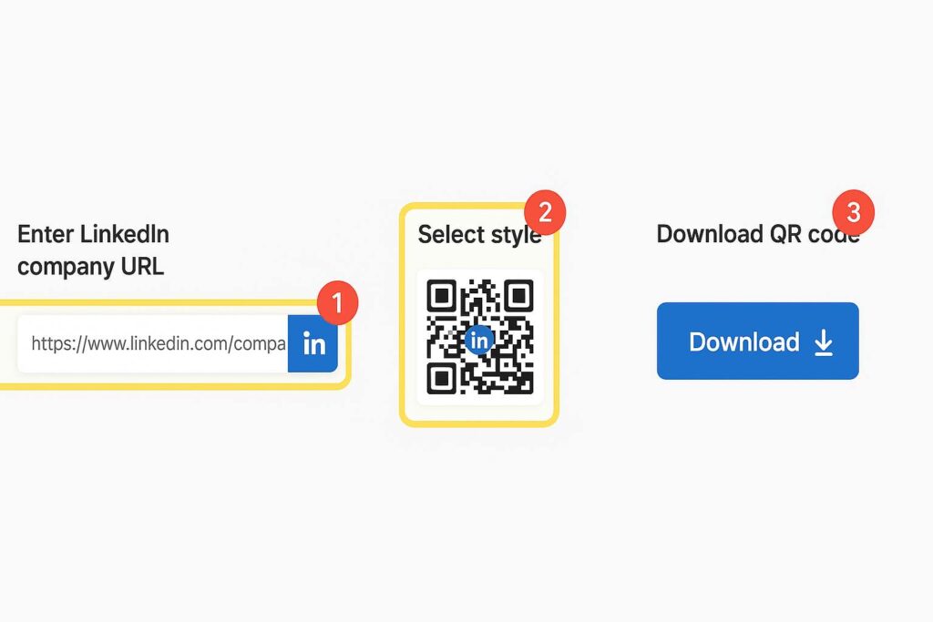 linkedin company page qr code