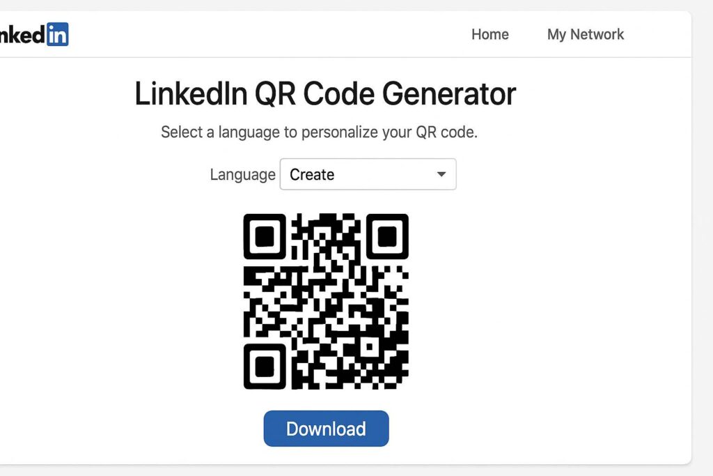 linkedin qr code generieren