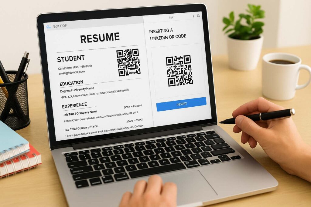 get qr code for linkedin