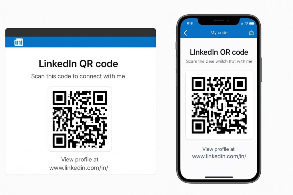 linkedin qr code desktop