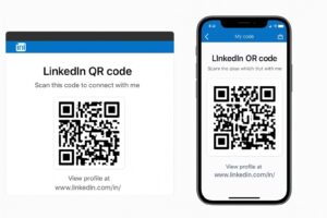 linkedin qr code desktop