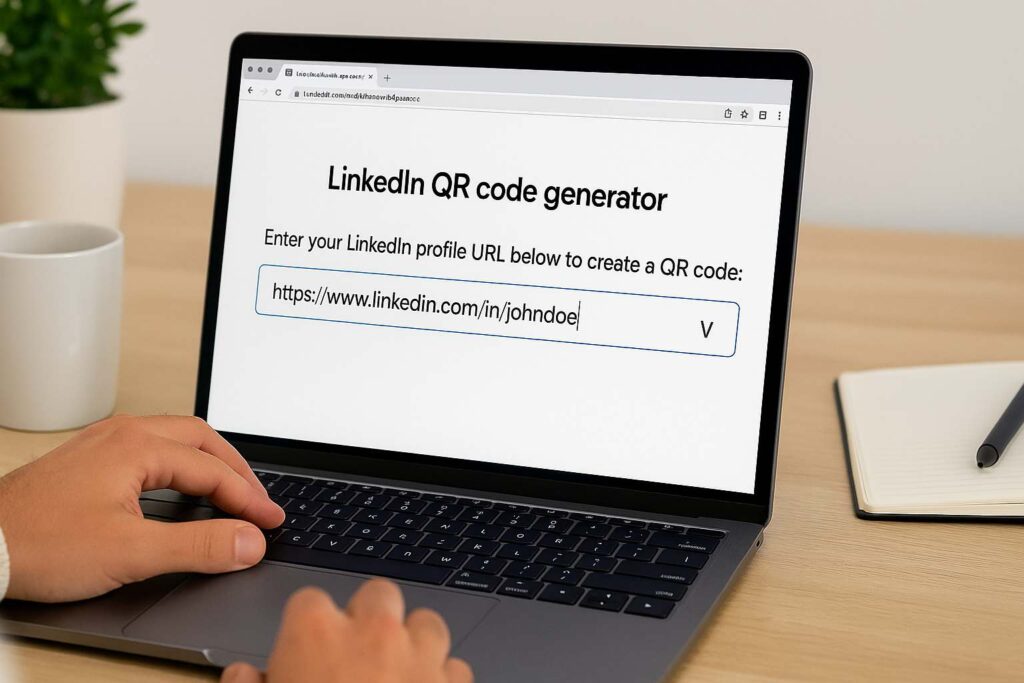 how to create qr code on linkedin