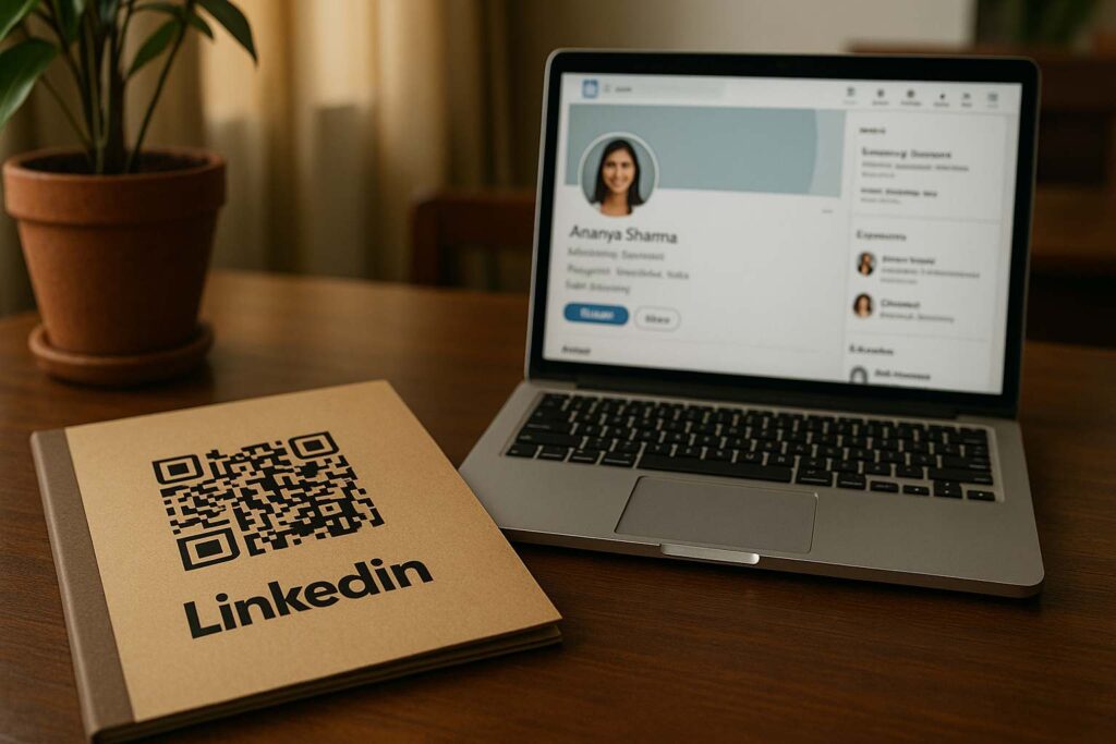 create a qr code for linkedin
