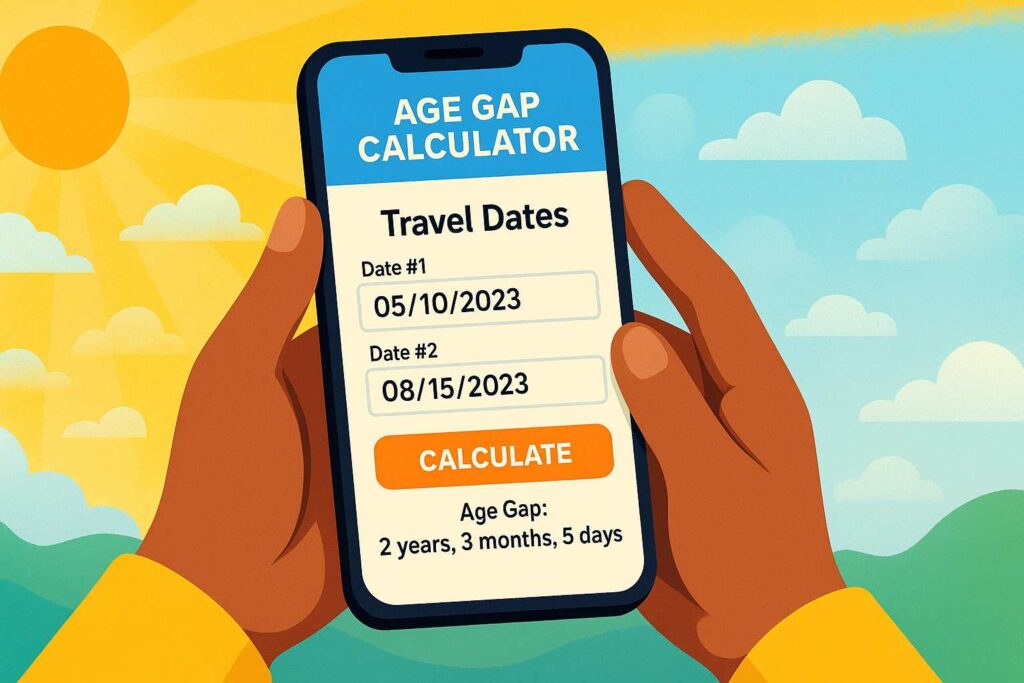 calculate age difference between two dates