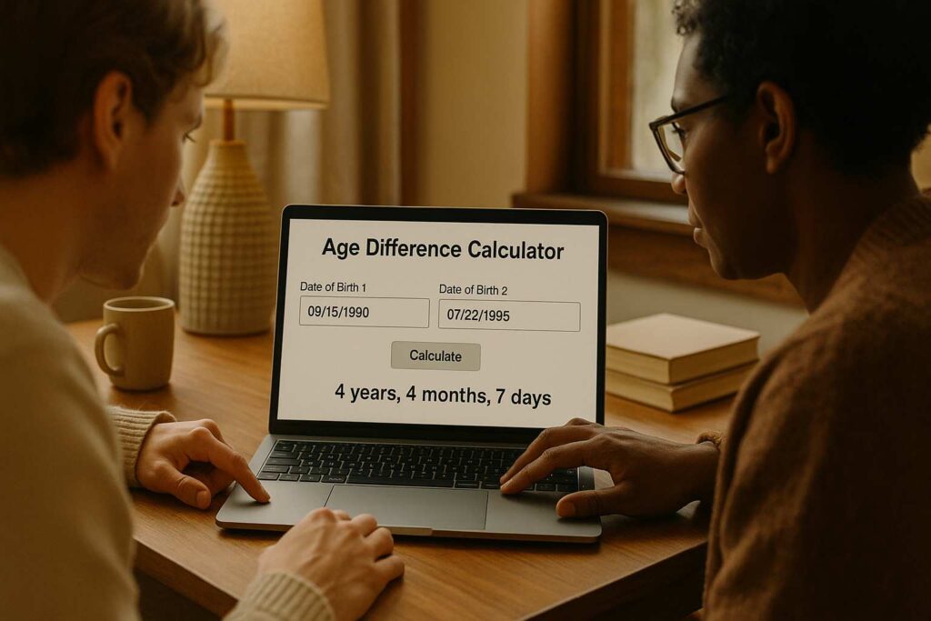 age difference calculator by birthday