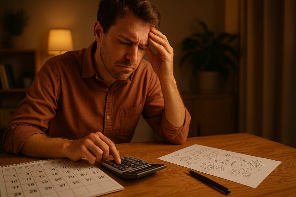 calculate age in months and years