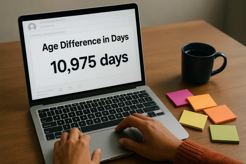 age difference in days