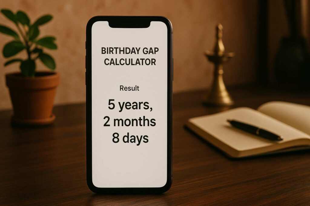 dob difference calculator