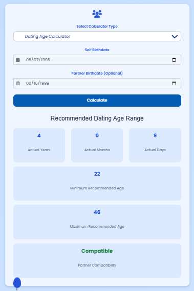 dating age rule calculator